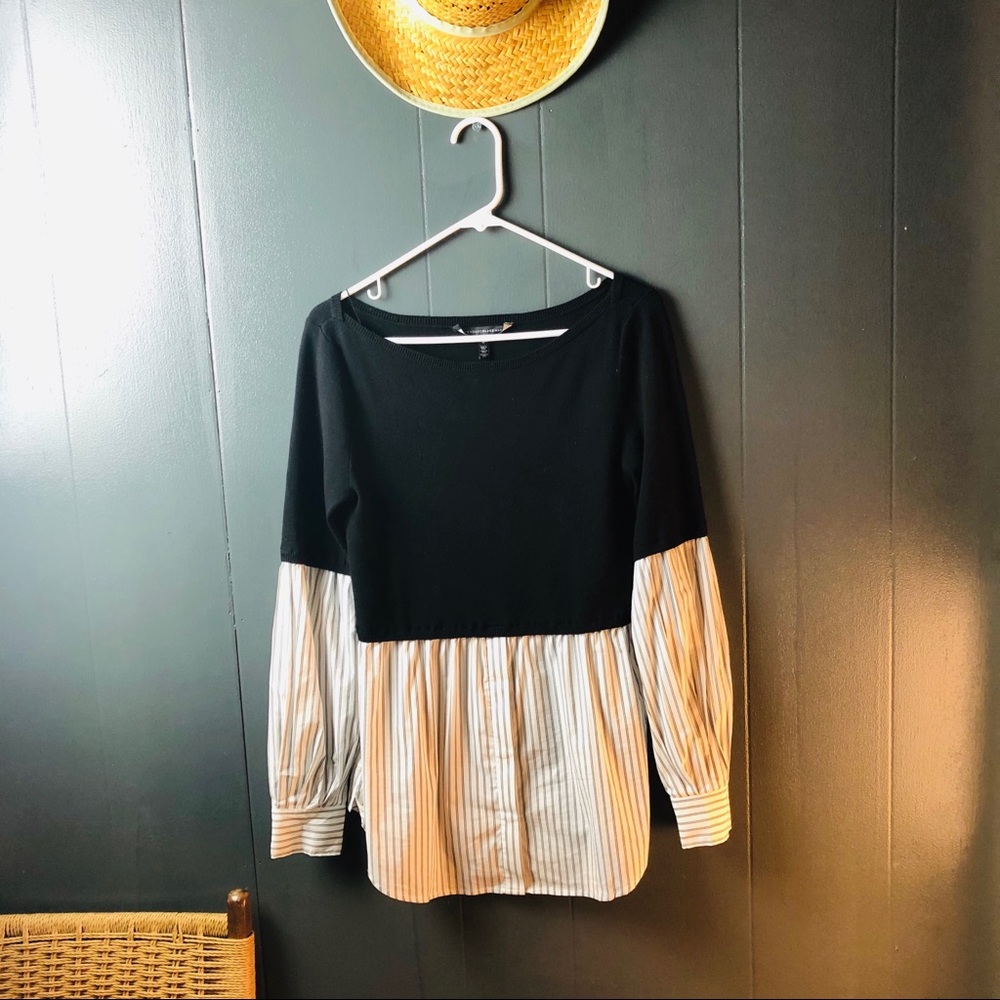 White House Black Market Two-fer Sweater SZ M